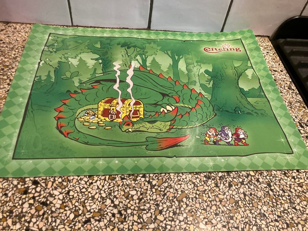 Efteling placemat leuk, Verzamelen, Efteling, Ophalen of Verzenden, Zo goed als nieuw, Beeldje of Poppetje