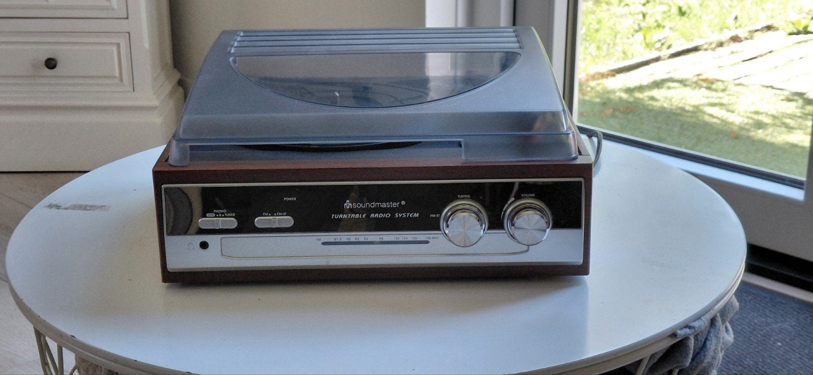 Soundmaster Platenspeler met Radio Systeem, Ophalen, Zo goed als nieuw, Platenspeler, Overige merken