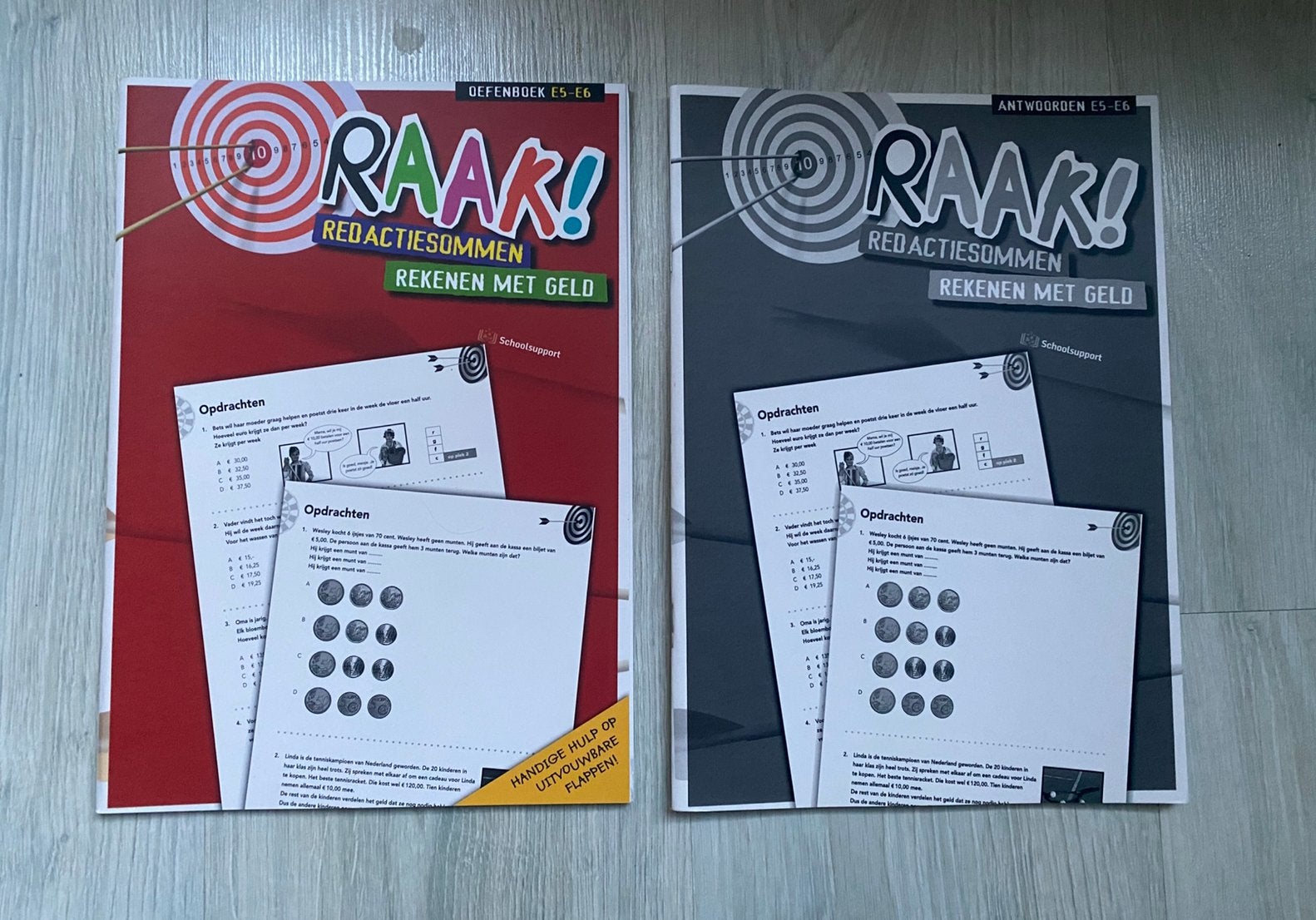 RAAK! Redactiesommen rekenen met geld werkboek + antwoorden, Ophalen of Verzenden, Zo goed als nieuw, Overige niveaus, Nederlands