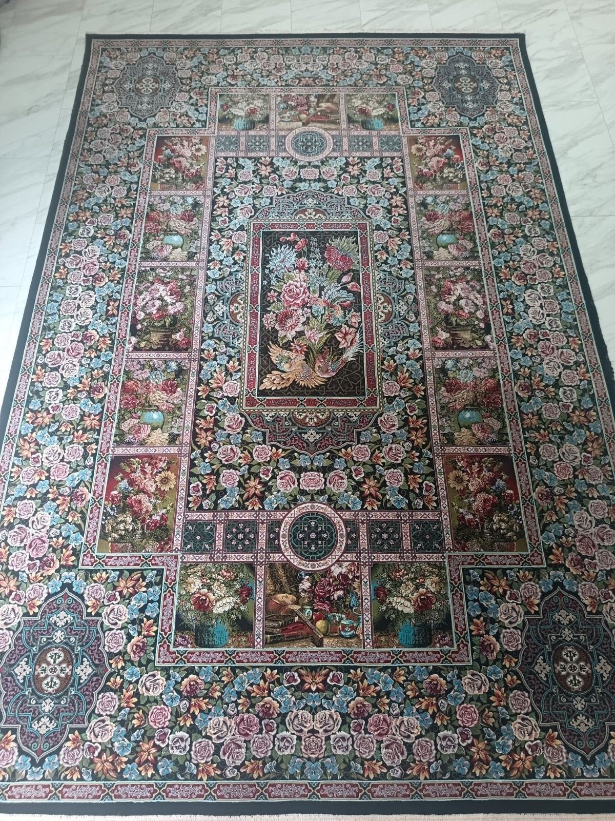 Perzisch tapijt, Ophalen, Gebruikt, Rechthoekig, 200 cm of meer