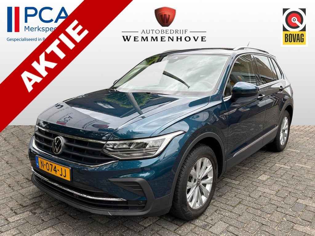 Volkswagen Tiguan 1.5 TSI Life Business (bj 2021, automaat), Auto's, Volkswagen, 12 maanden, Stof, Euro 6, 4 cilinders