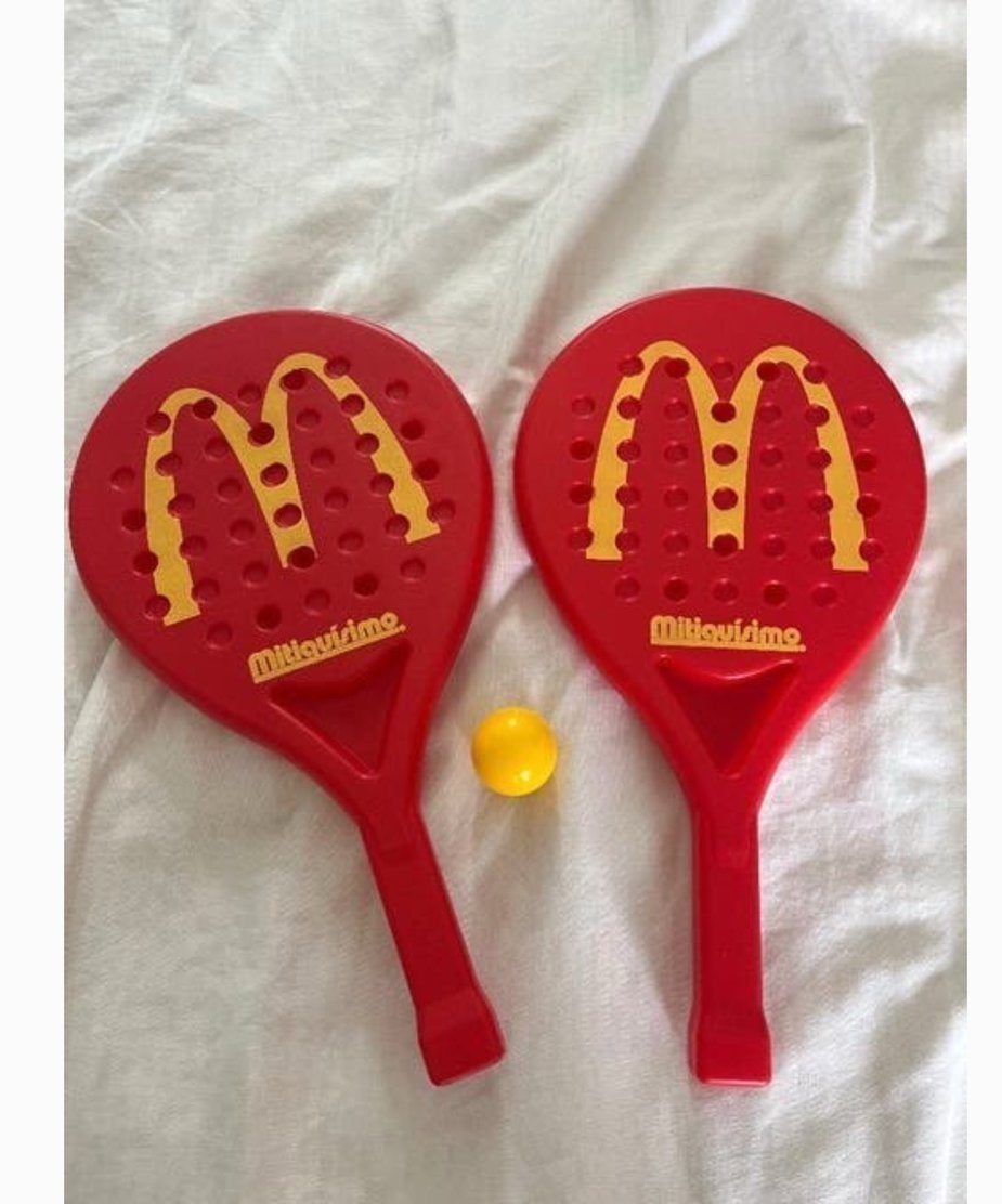 Mac donalds padel rackets met bal NIEUW, Ophalen of Verzenden, Nieuw, Gebruiksvoorwerp
