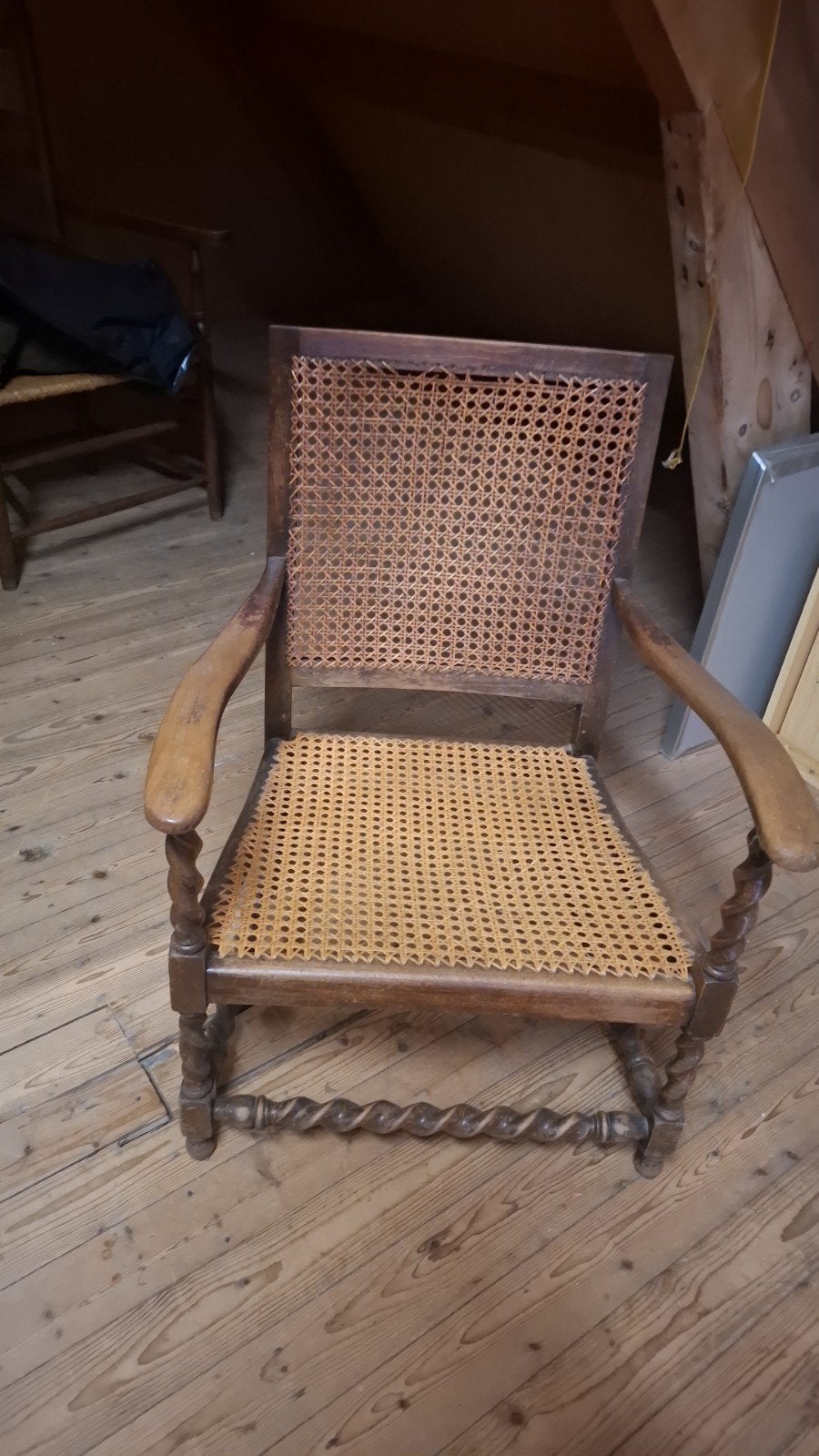 Antieke stoel met Thonet vlechtwerk, Ophalen of Verzenden