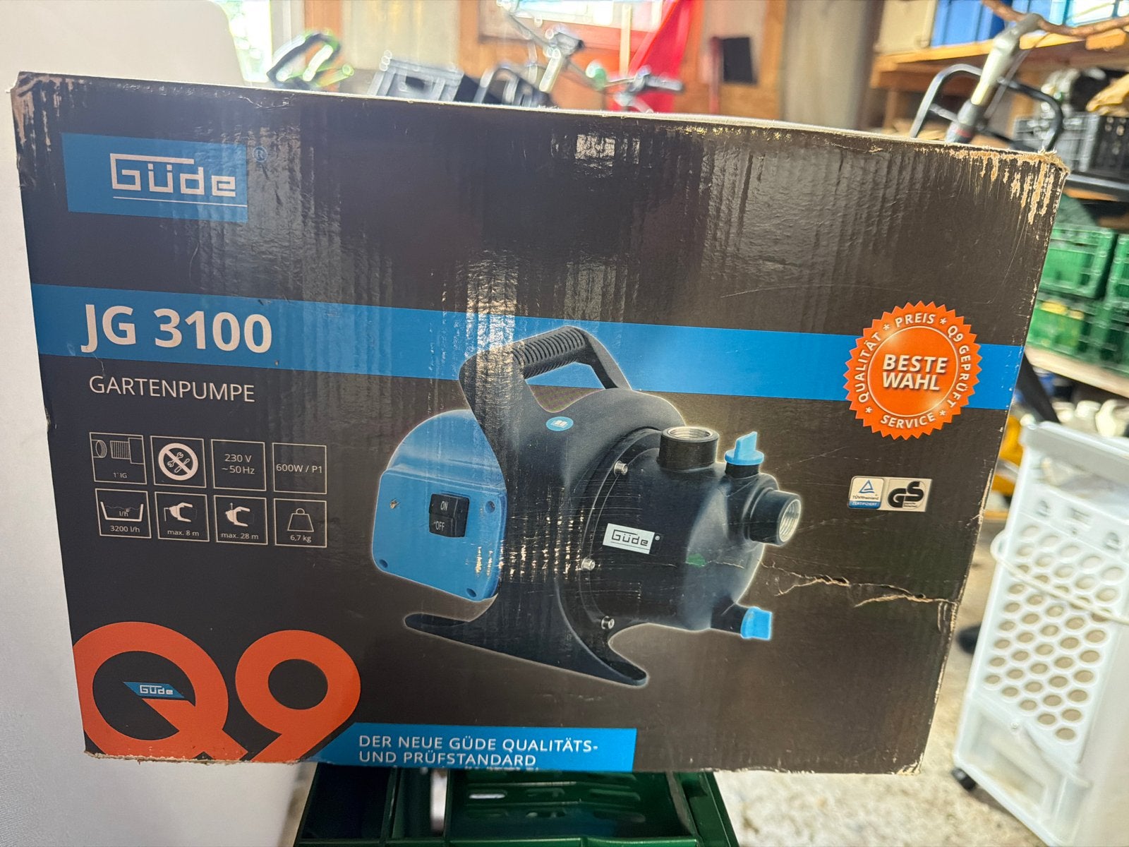 Güde JG 3100 Tuinpomp vijverpomp waterpomp - Nieuw in doos, Ophalen of Verzenden, Nieuw, Elektrisch, Besproeiingspomp