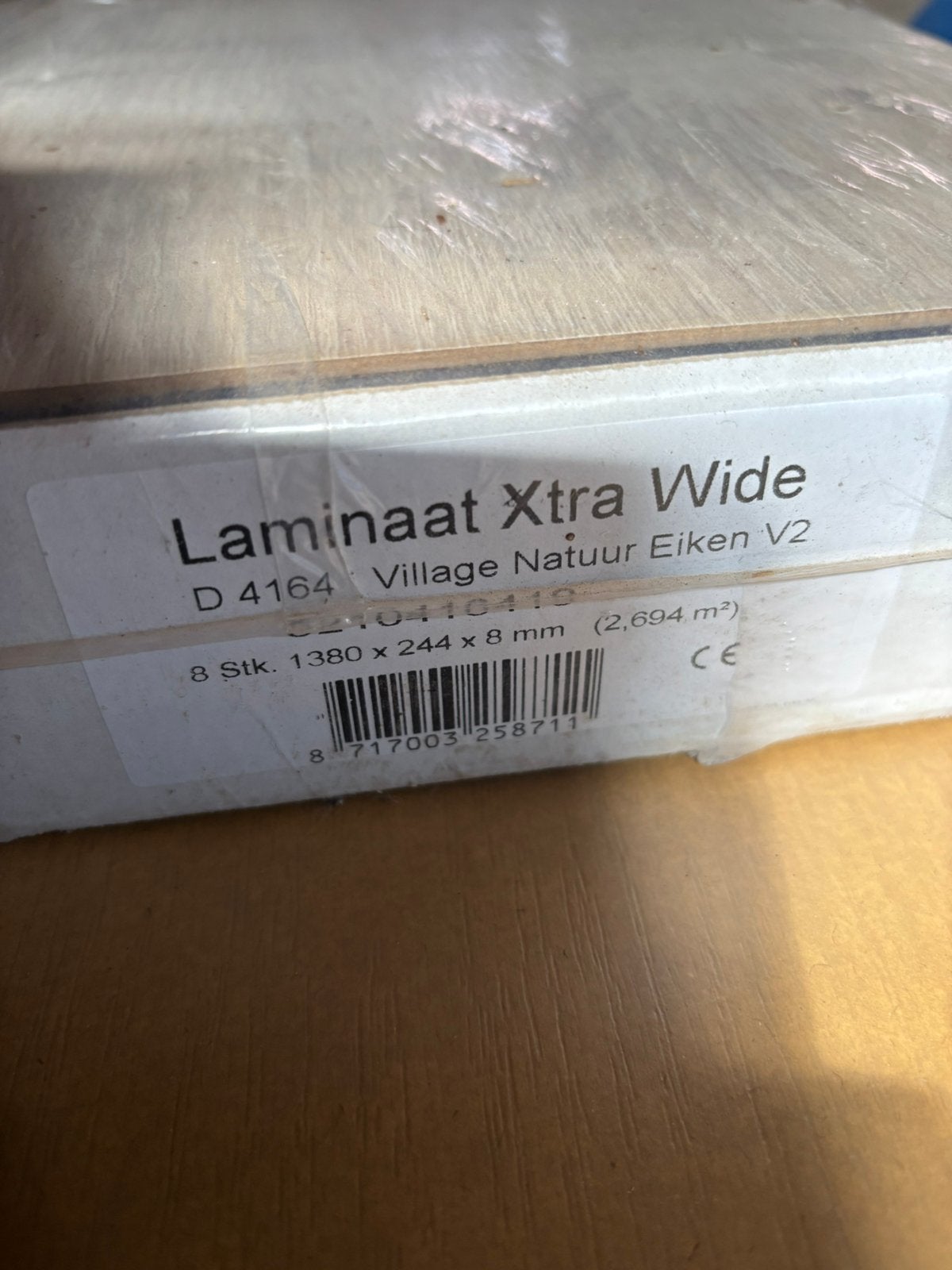Rest partij laminaat, Ophalen, 50 tot 150 cm, Zo goed als nieuw, 10 m² of meer