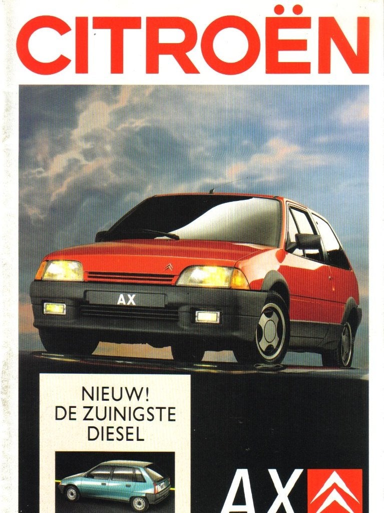 Folder Citroen AX 1988, Ophalen of Verzenden, Gelezen, Mazda