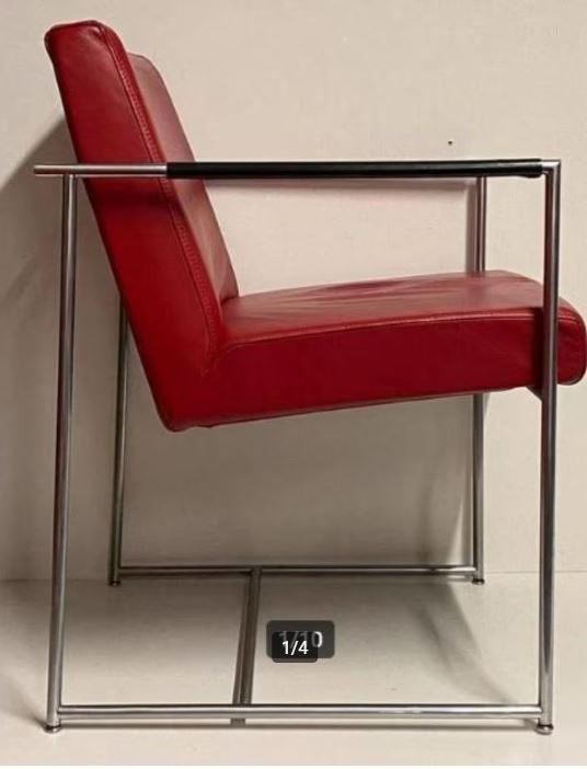 Harvink Design Stoelen Fauteuils, Huis en Inrichting, Fauteuils, Gebruikt, Leer, 50 tot 75 cm, 75 tot 100 cm, Ophalen of Verzenden
