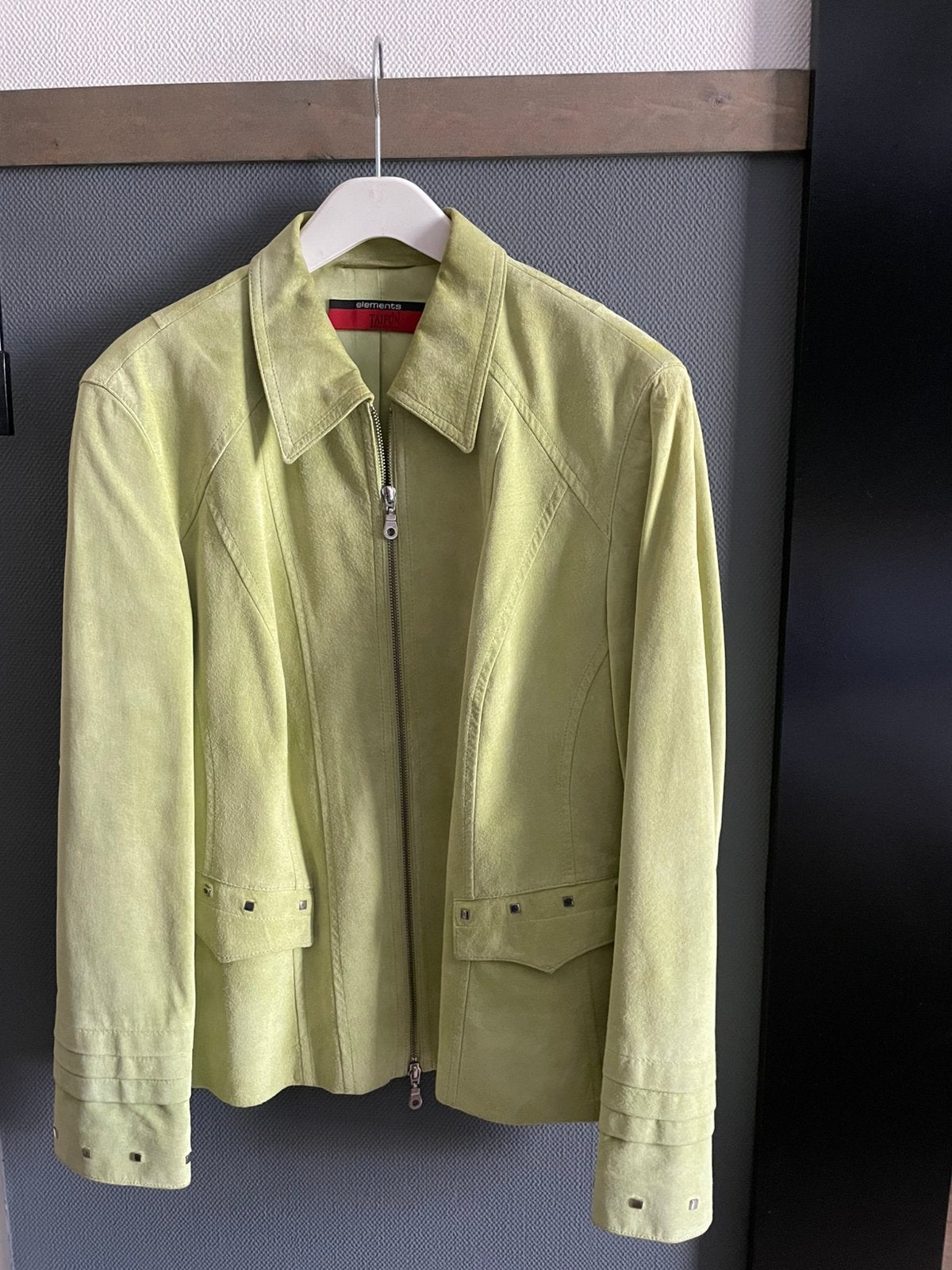 TAIFUN, suede blazer, 46, Ophalen of Verzenden, Zo goed als nieuw, Maat 46/48 (XL) of groter, Groen