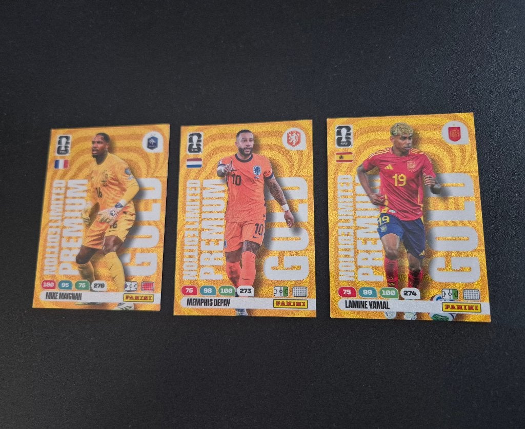 Gold premium panini world cup Adrenalyn XL, Ophalen, Zo goed als nieuw, Meerdere plaatjes