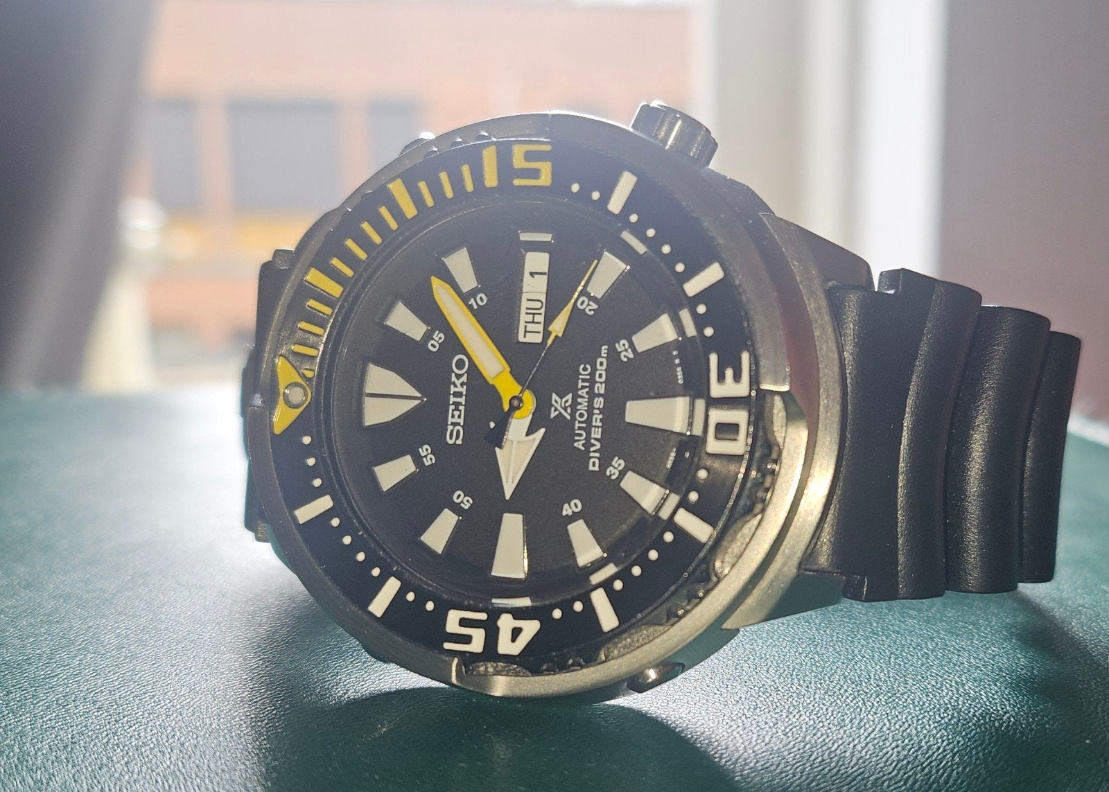 Seiko Prospex Baby Tuna SRP653K1 Geel Fin Duiker Horloge, Seiko, Geel, IOS, Ophalen of Verzenden