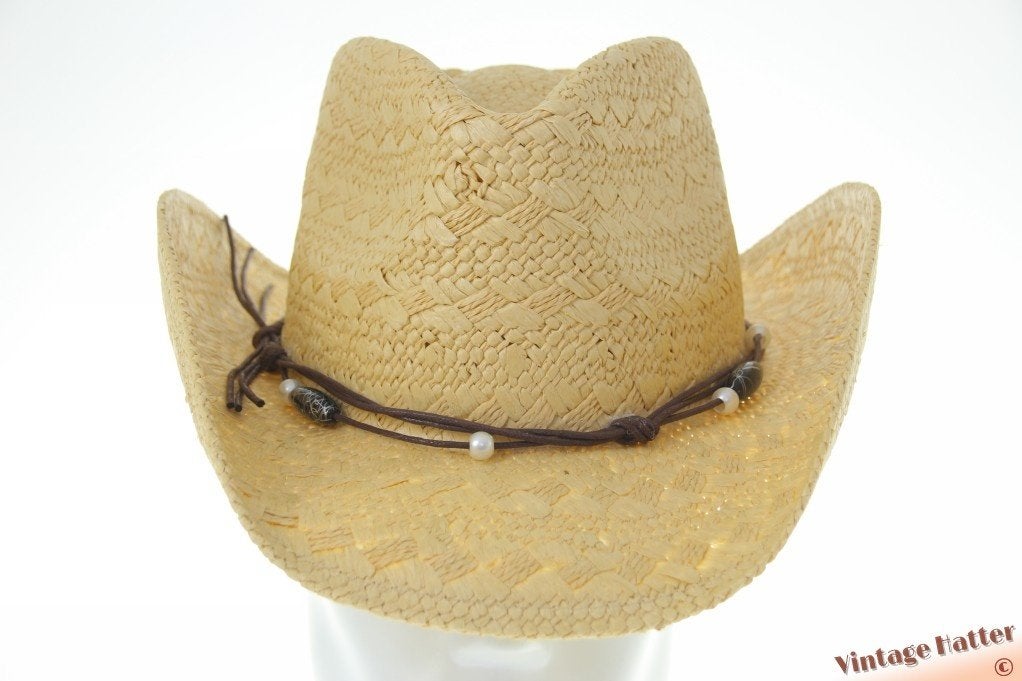 Westernhoed geel met gewoven structuur vormbaar 54-61 nieuw, Ophalen of Verzenden, Nieuw, One size fits all, Hoed