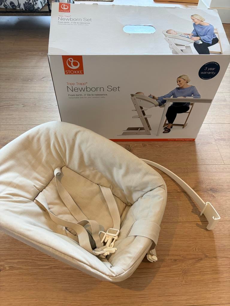 Stokke Tripp Trapp Newborn Set - goede staat, Ophalen of Verzenden, Zo goed als nieuw, Hangstoel, Gordel(s)
