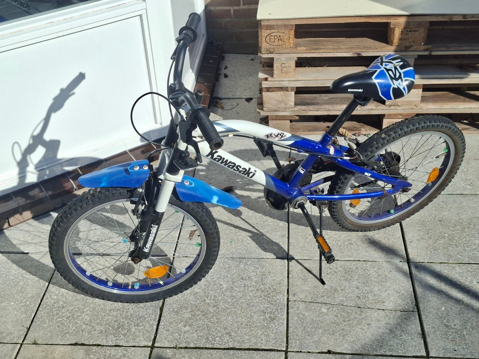 kinder mountenbike kawasaki, Fietsen en Brommers, Fietsen | Vouwfietsen, Ophalen, Gebruikt, Heren, Minder dan 14 inch