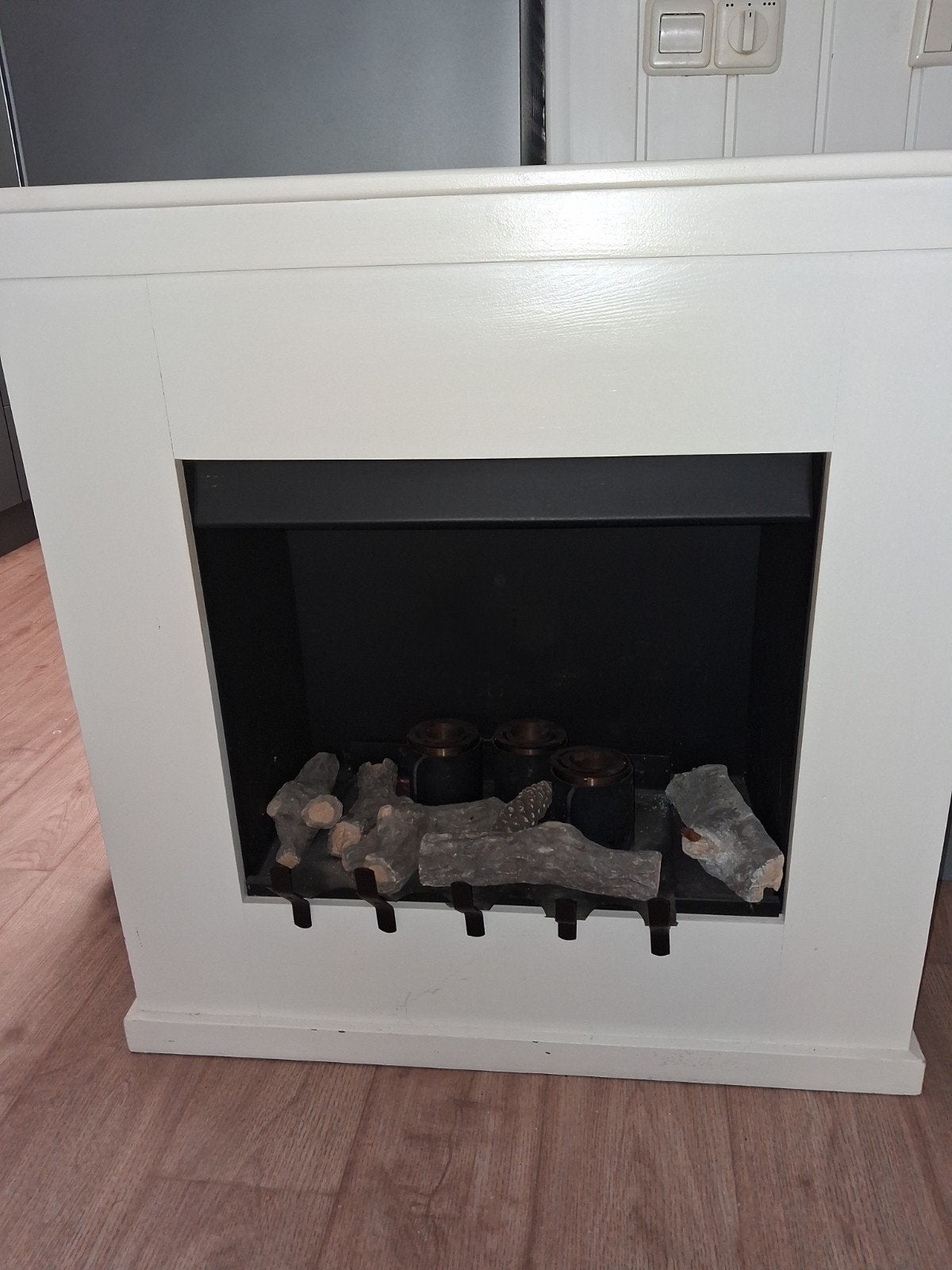 witte (gel) haard / schouw, Huis en Inrichting, Ophalen, Gebruikt, Gelhaard