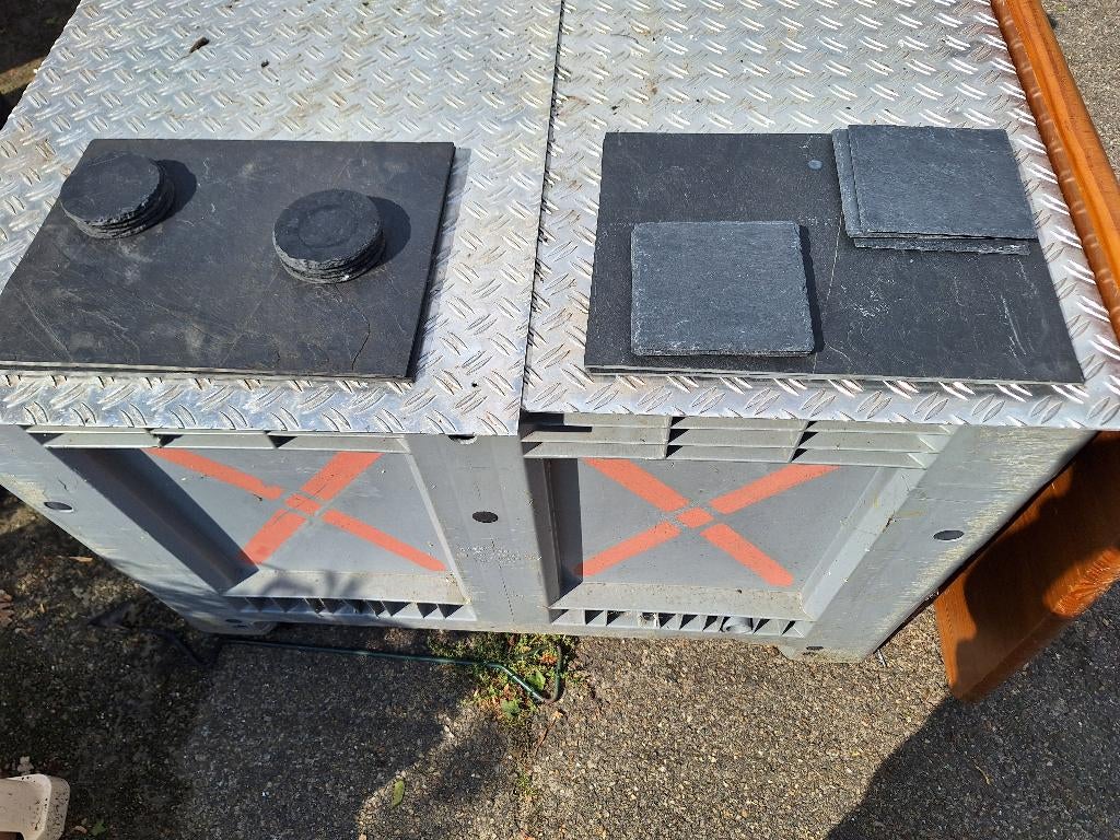 leisteen eet borden / platen, Overige materialen, Ophalen of Verzenden, Zo goed als nieuw, Bord(en)