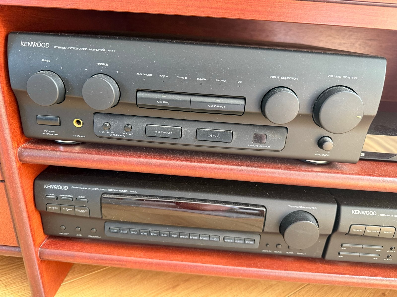 Kenwood muziekinstallatie met 2 boxen, Overige merken, Gebruikt, Cd-speler, Losse componenten
