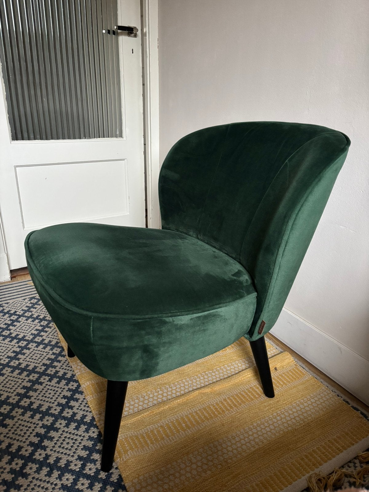 Wood veloers fauteuil, Ophalen, 75 tot 100 cm, Zo goed als nieuw, Stof