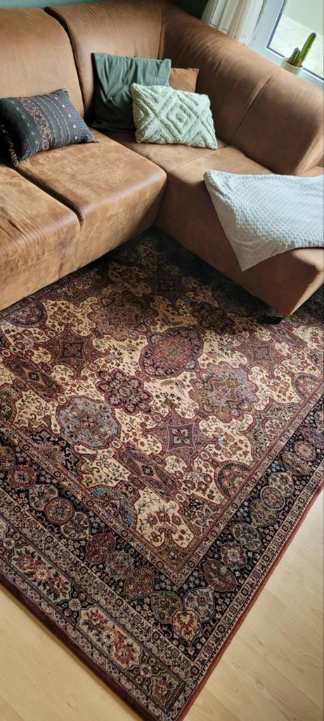 Wollen perzisch vloerkleed/tapijt 1.7x2.4m, Ophalen, 150 tot 200 cm, 200 cm of meer, Zo goed als nieuw