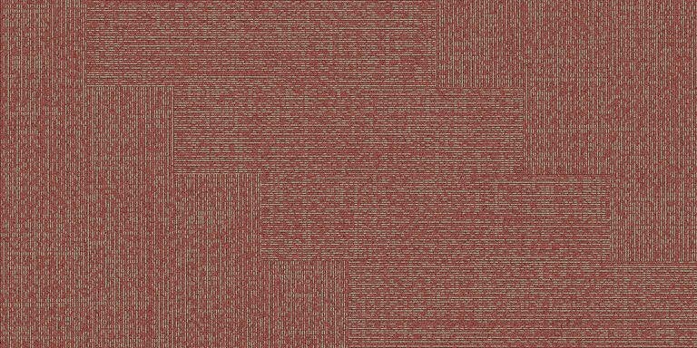 OUTLET tapijttegels 25x100cm Sashiko Stitch Rust, 75 m² of meer, Nieuw, Ophalen of Verzenden, Tapijttegels