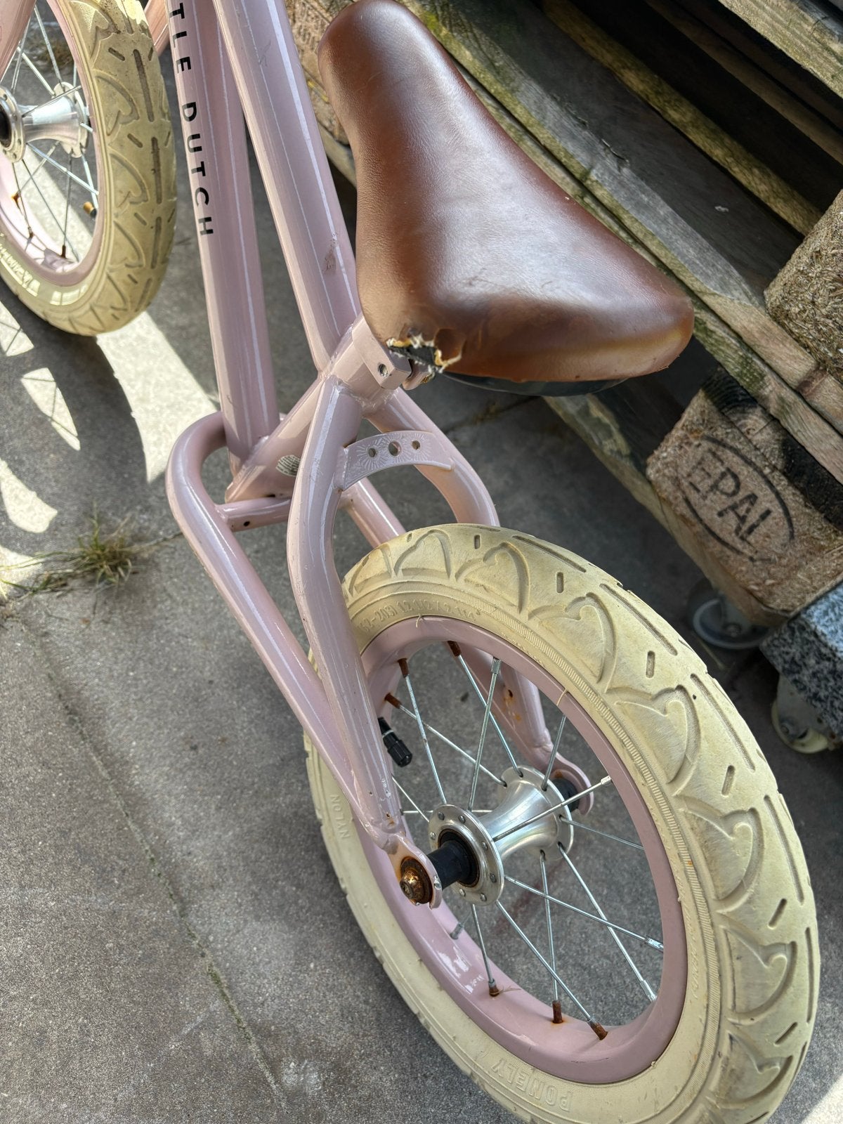 Little Dutch loopfiets roze - Perfect voor de eerste stapjes, Ophalen of Verzenden, Gebruikt, Minder dan 16 inch