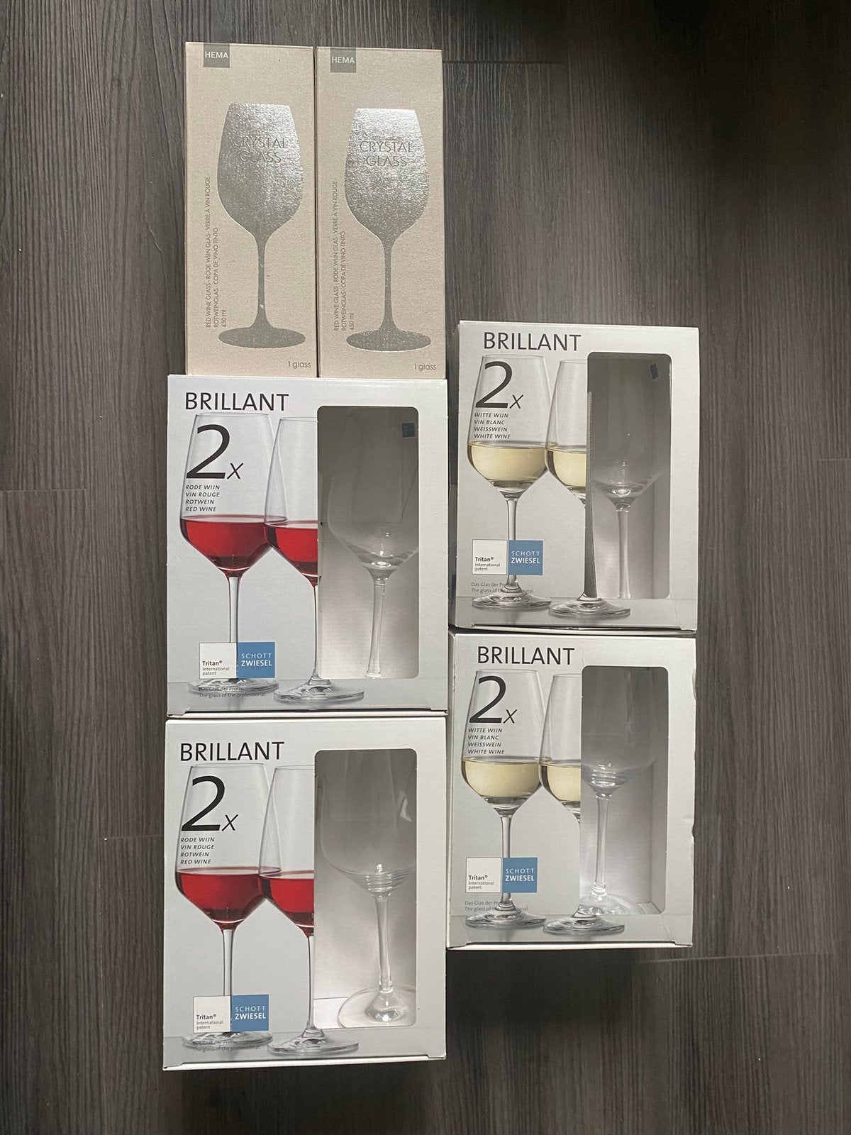 Wijnglazen., Ophalen, Zo goed als nieuw