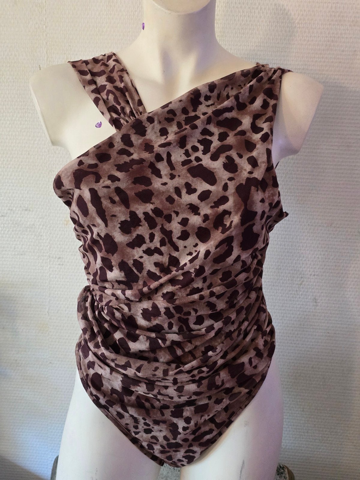 Dames Leopardprint Body- Maat XL, Onbekend, Ophalen of Verzenden, Zo goed als nieuw