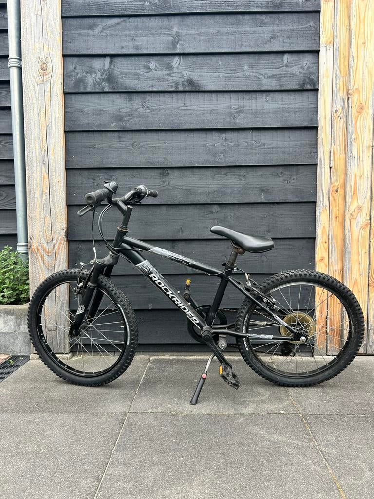 Rockrider decathlon zwart - opknapper, Fietsen en Brommers, Fietsen | Crossfietsen en BMX, Ophalen, Gebruikt, Staal, 16 tot 20 inch