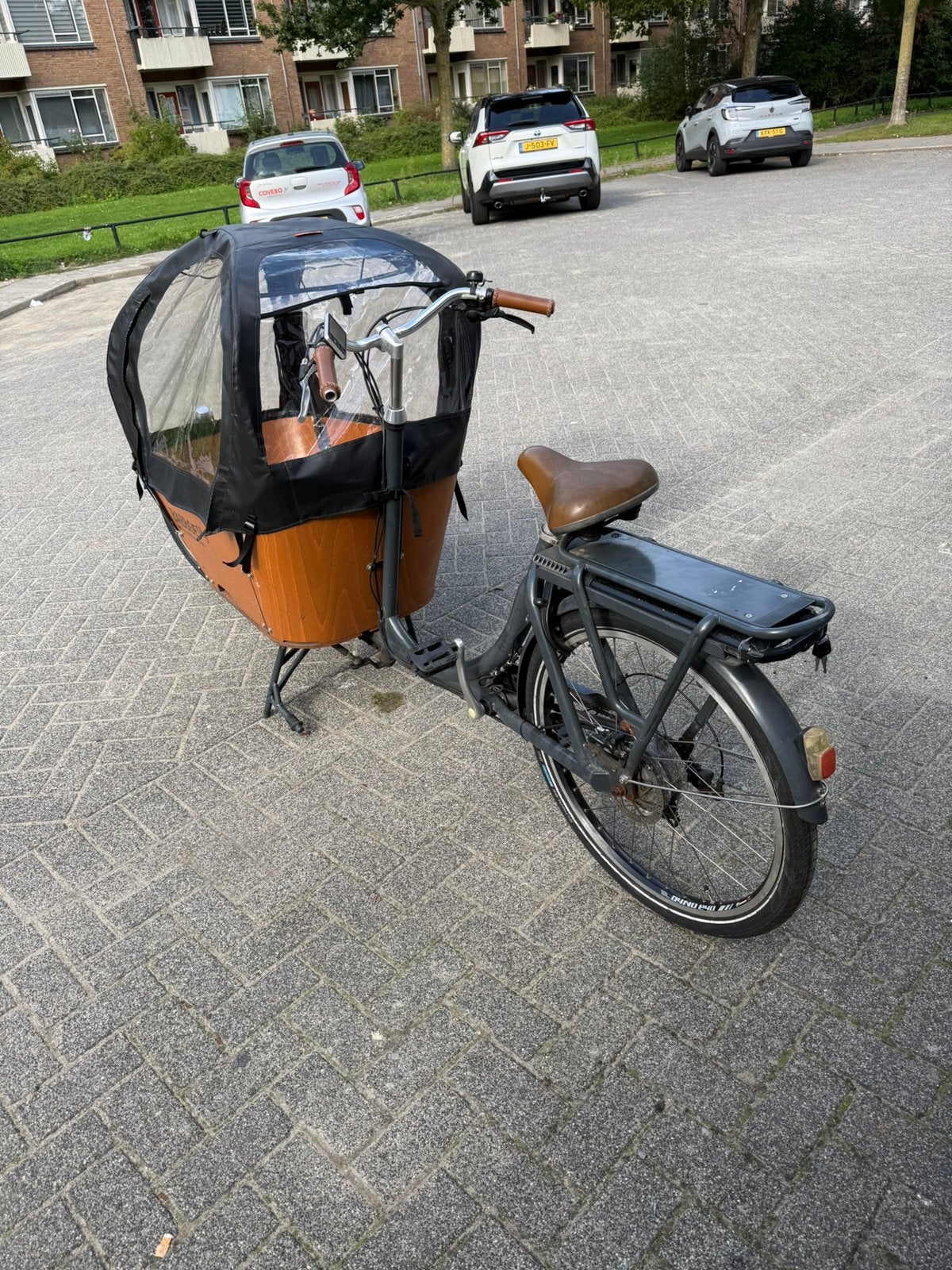 Babboe city bakfiets electrish, Ophalen of Verzenden, Gebruikt, 2 kinderen, Elektrisch
