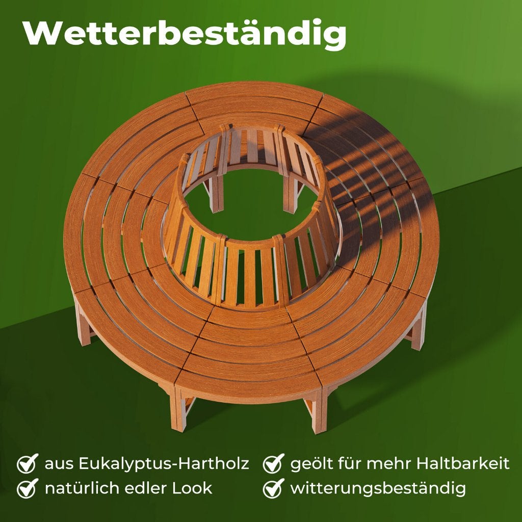 Boombank parkbank rond hout ø190 GRATIS BEZORGD!, Tuin en Terras, Verzenden, Nieuw, Nvt, Nvt