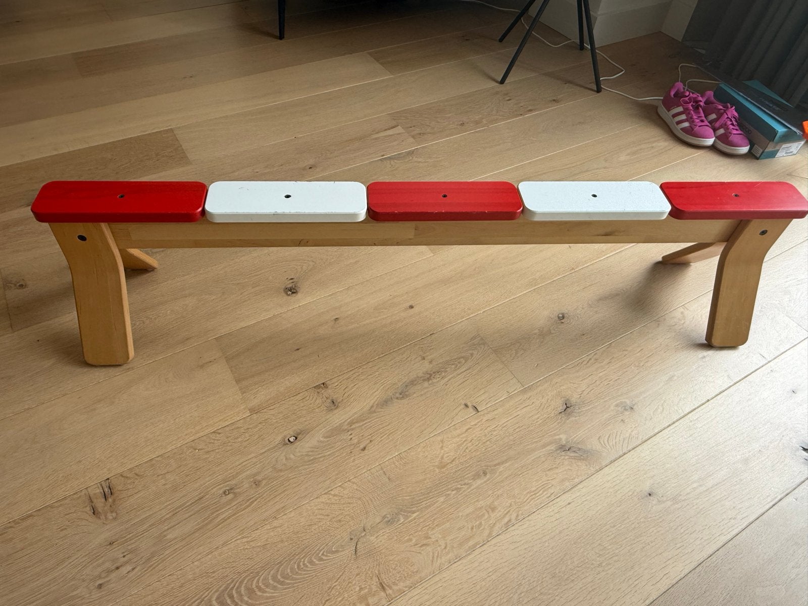 Evenwichtsbalk 140 cm lang, 31 cm hoog, Ophalen, Gebruikt