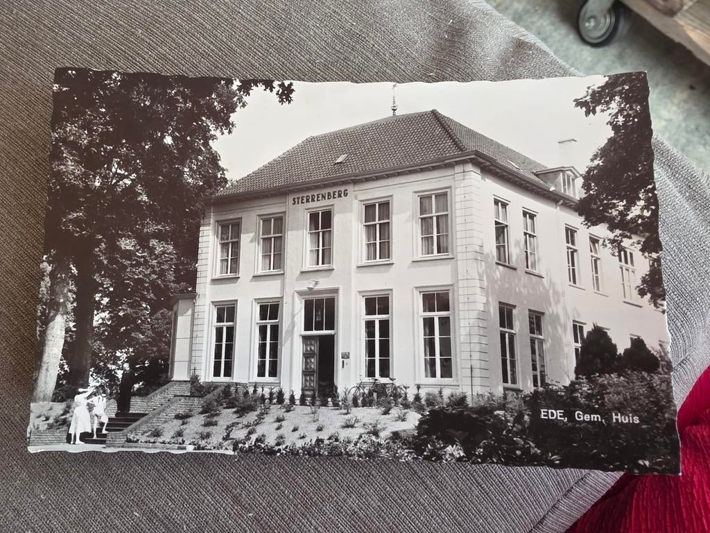 Oude Ansichtkaart Ede, Gemeentehuis Sterrenberg, Ophalen of Verzenden, 1960 tot 1980, Gelopen, Gelderland