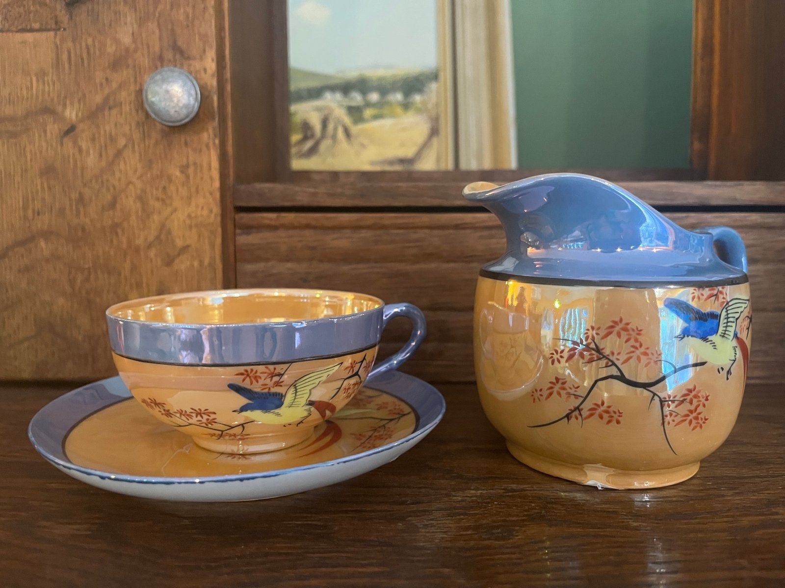 Mooi vintage Japans servies, Antiek en Kunst, Ophalen of Verzenden