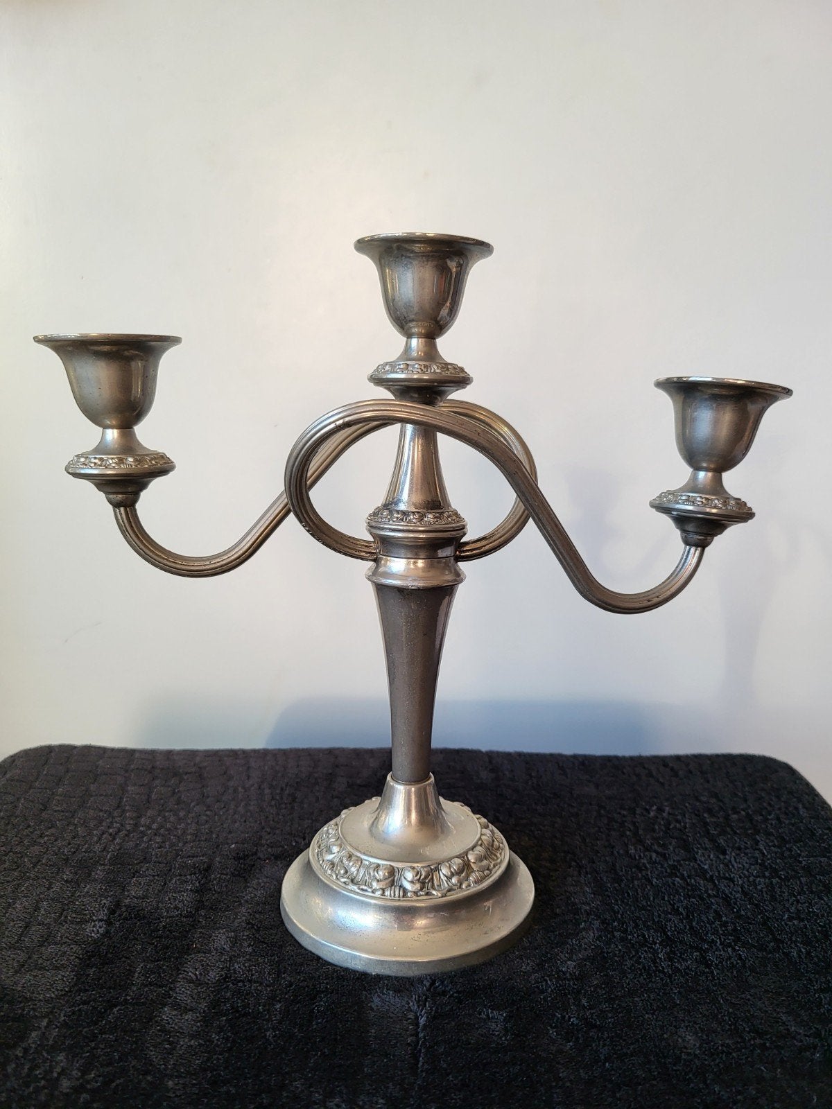 Mooie vintage kandelaar met drie armen - echte eyecatcher, Huis en Inrichting, Woonaccessoires | Kandelaars en Kaarsen, Ophalen of Verzenden