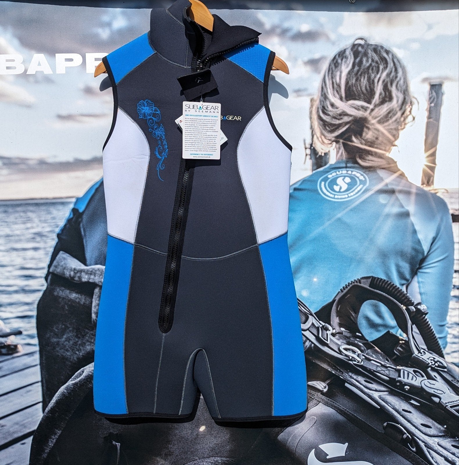 Nieuwe Subgear duikshorty met vaste cap 7mm dames maat 42, Watersport en Boten, Duiken, Ophalen of Verzenden, Nieuw, Duikpak