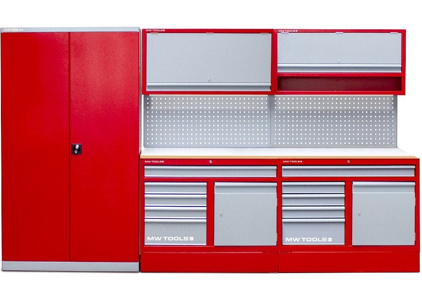 Werkplaatsmeubilair 3,3M met kast MW Tools / Nieuw