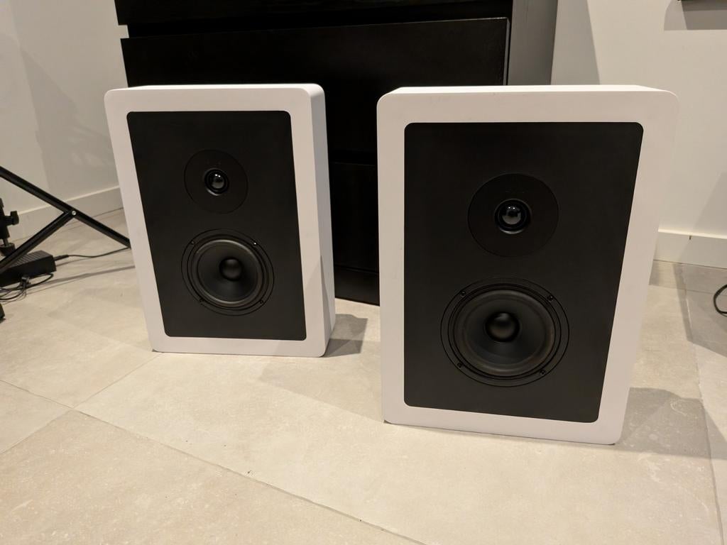 Argon Audio Alto5wall - Wit -  speakers, Audio, Tv en Foto, Luidsprekers, Zo goed als nieuw, 60 tot 120 watt, Front, Rear of Stereo speakers