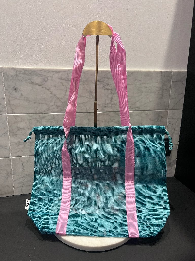 Uniqlo strand tas nieuw groen roze, Verzenden, Nieuw, Groen, Shopper