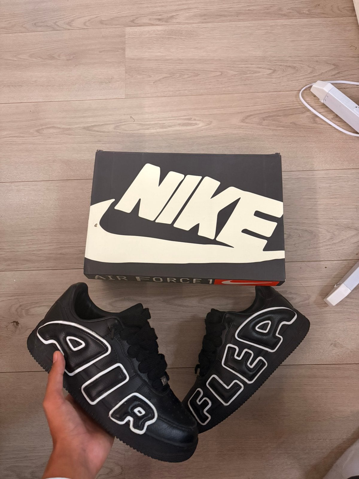Nike airforce X cpfm black white size 42, Ophalen of Verzenden
