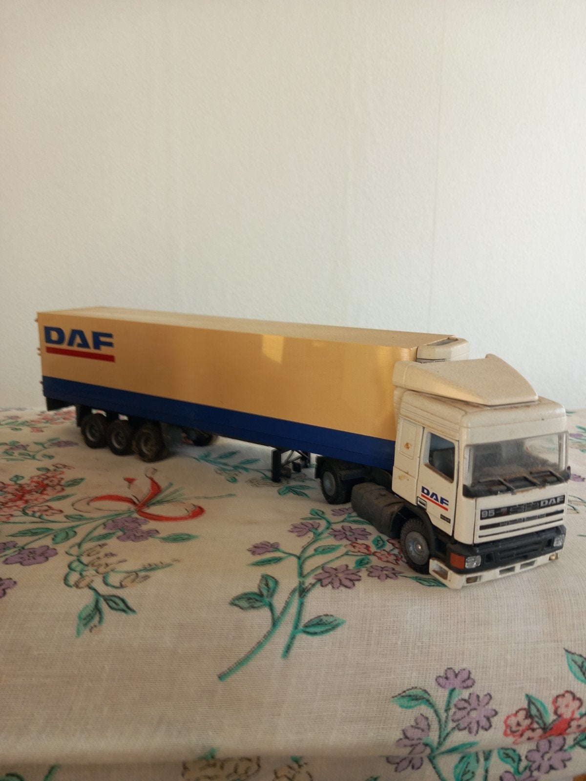 Tekno Trailer DAF Modelvrachtwagen, Ophalen of Verzenden, Gebruikt