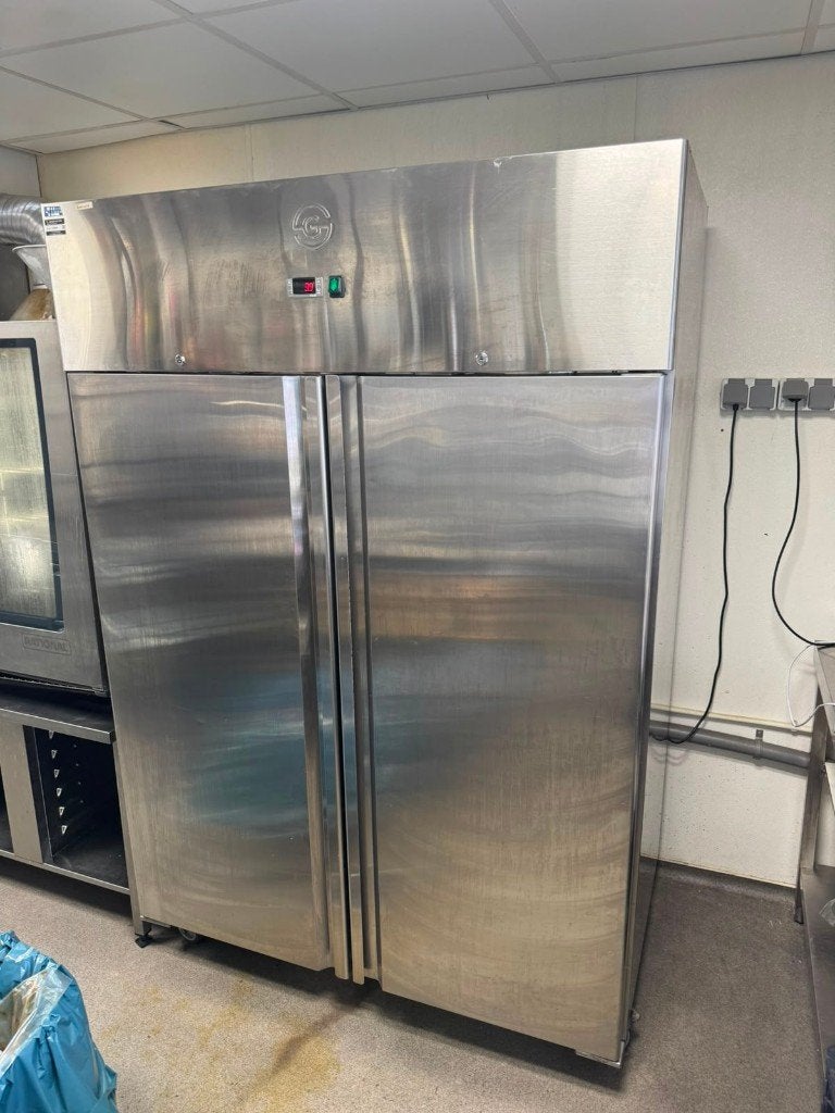 Professionele RVS horeca koelkast – dubbeldeurs, Ophalen, 200 liter of meer, 60 cm of meer, 160 cm of meer