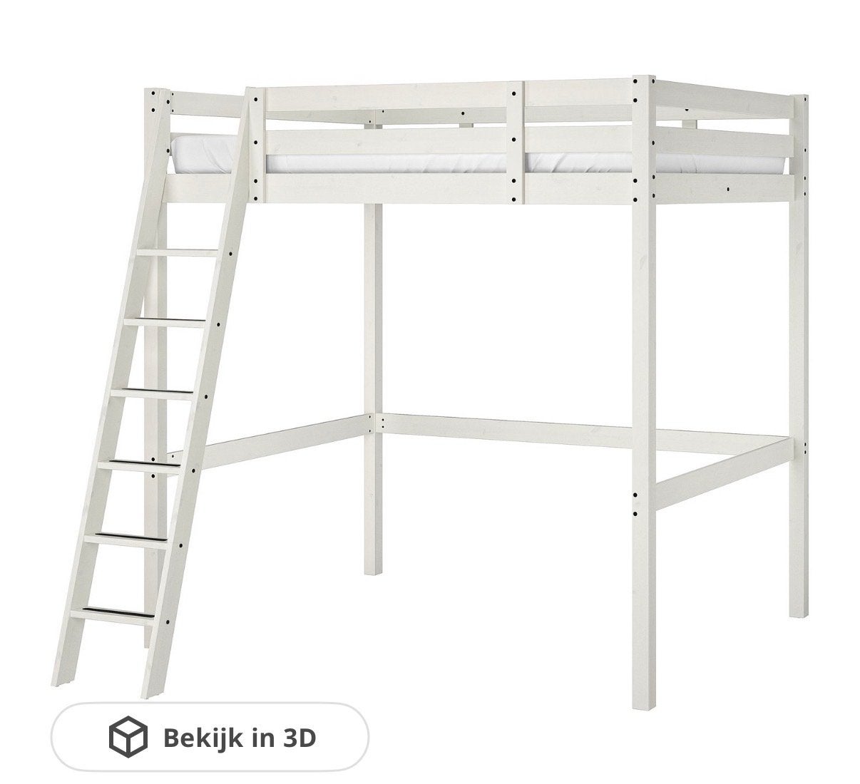 Ikea stora  hoogslaper met bureau - Gebruikt maar functionee, Ophalen, Gebruikt, Eenpersoons, 200 cm
