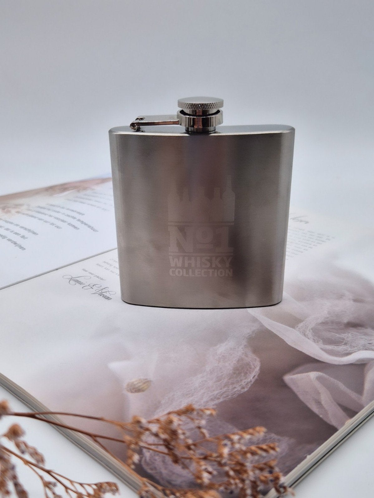 Stijlvolle RVS Whiskyfles/Heupfles - No1 Whisky Collection, Ophalen of Verzenden, Nieuw