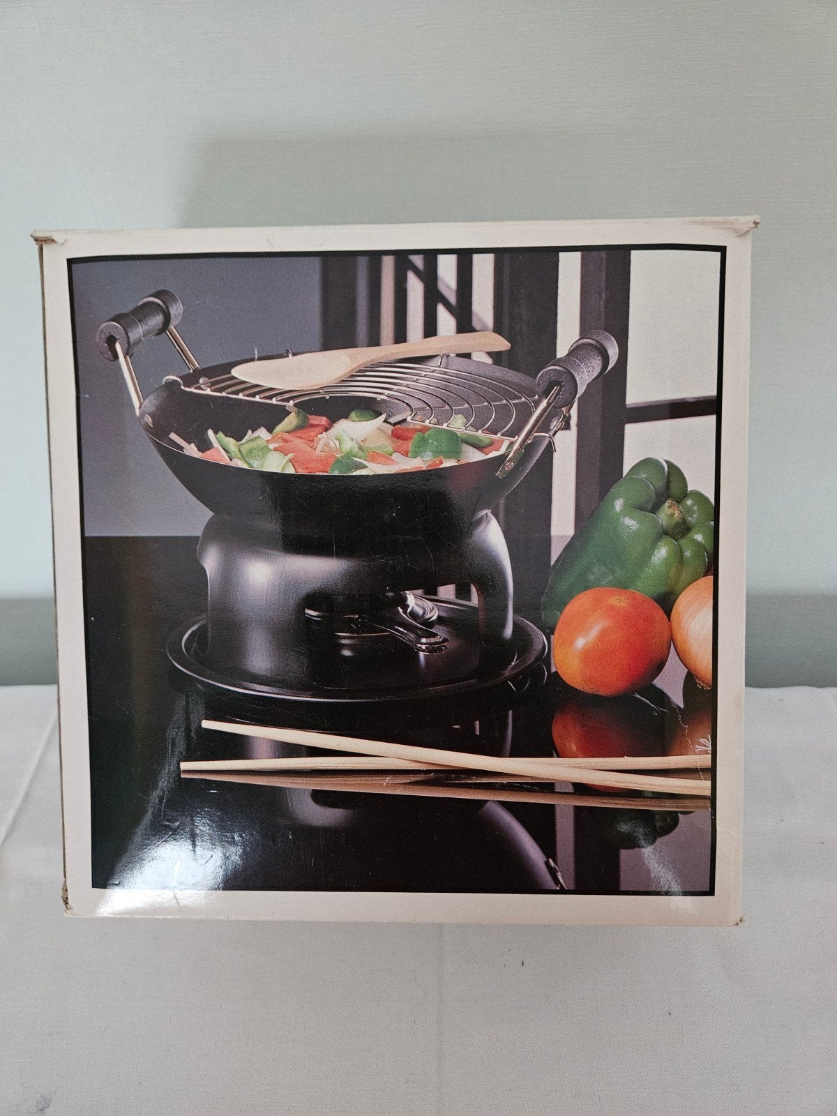 7 delige party wok op spiritus brander, Ophalen of Verzenden, Brander, Fondueset