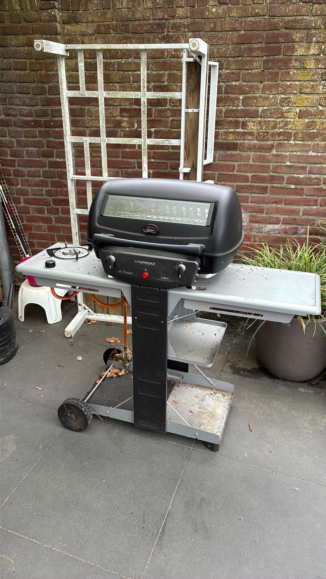 Campinggaz bbq met pit El Prado 2200D, Tuin en Terras, Gasbarbecues, Ophalen, Gebruikt