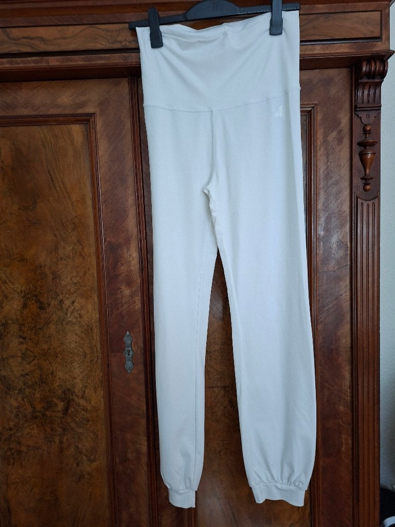 Curare witte yogabroek S, Wit, Zo goed als nieuw, Maat 36 (S), Yoga