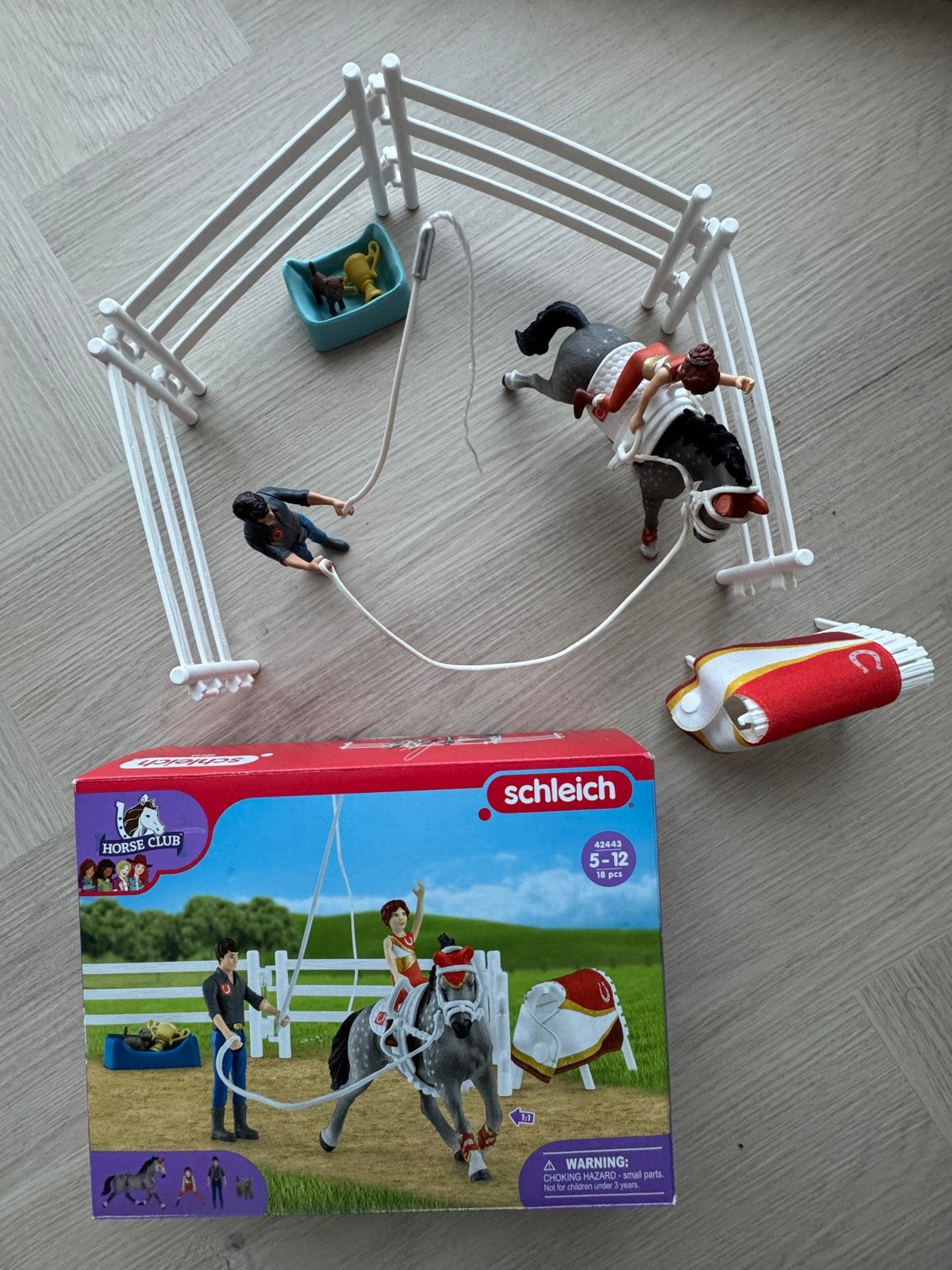 Schleich Horse Club Mia's Voltige Set (42443), Ophalen, Zo goed als nieuw, Jongen of Meisje