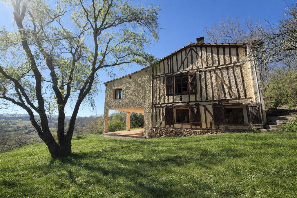 Landhuis Frankrijk uitzicht op Pyreneeën, Dorp, Frankrijk, Ariège, Artigat, Woonhuis