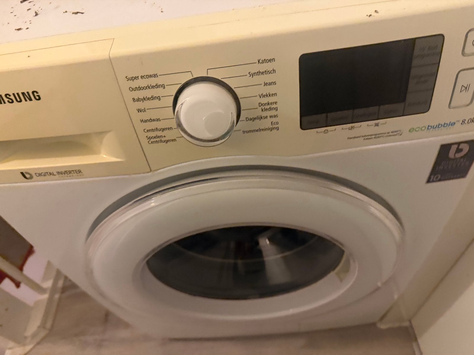 Samsung EcoBubble 8.0kg Wasmachine - Voorlader, Witgoed en Apparatuur, Ophalen, 1200 tot 1600 toeren, Gebruikt, 8 tot 10 kg