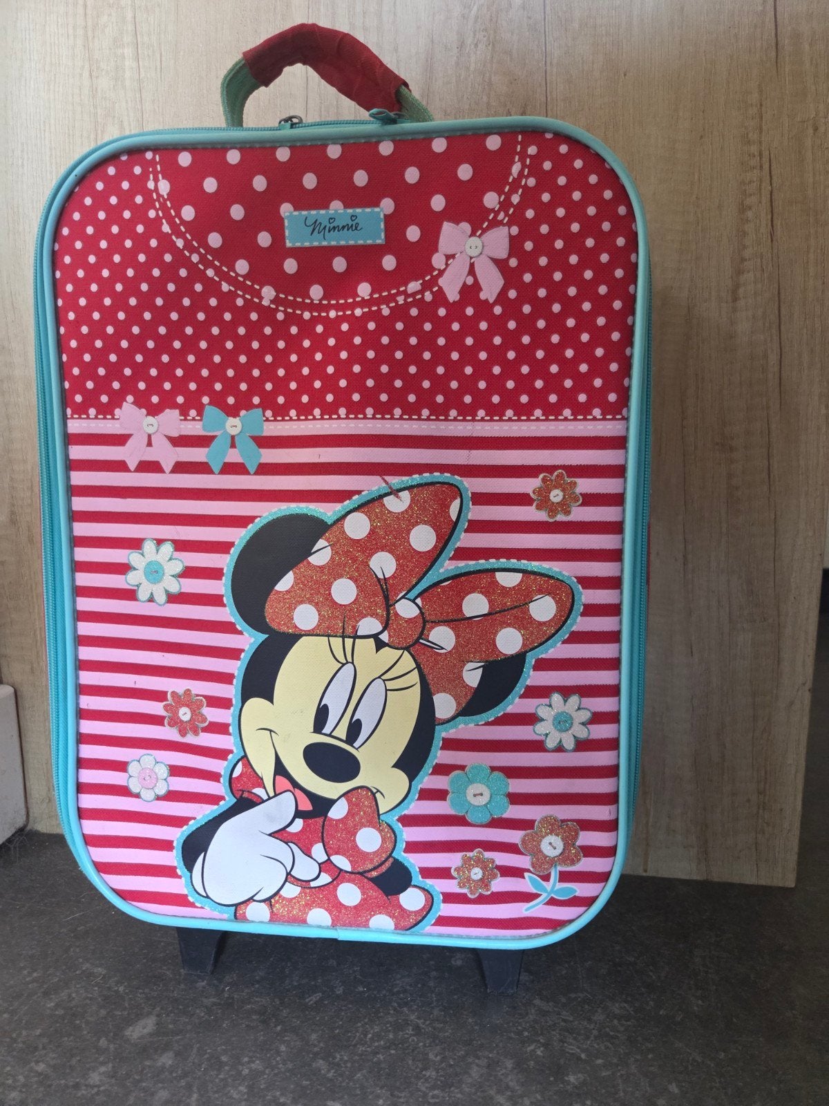trolley/koffertje minnie mouse, Ophalen