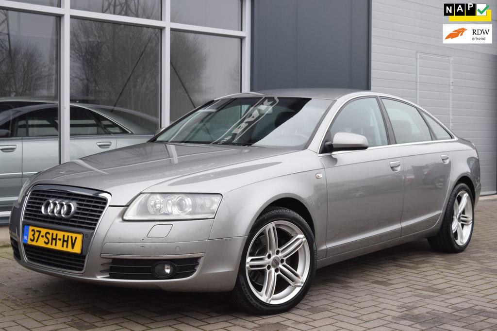 Audi A6 Limousine 2.4 Pro Line | Automaat | Leder | NAP + AP, Zwart, Automatische klimaatregeling, Bedrijf, Euro 4